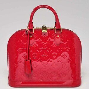 Louis Vuitton Rose Indian Monogram Vernis Alma PM Bag